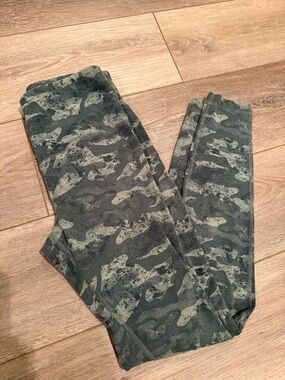 Reebok Green Camo Training Leggings